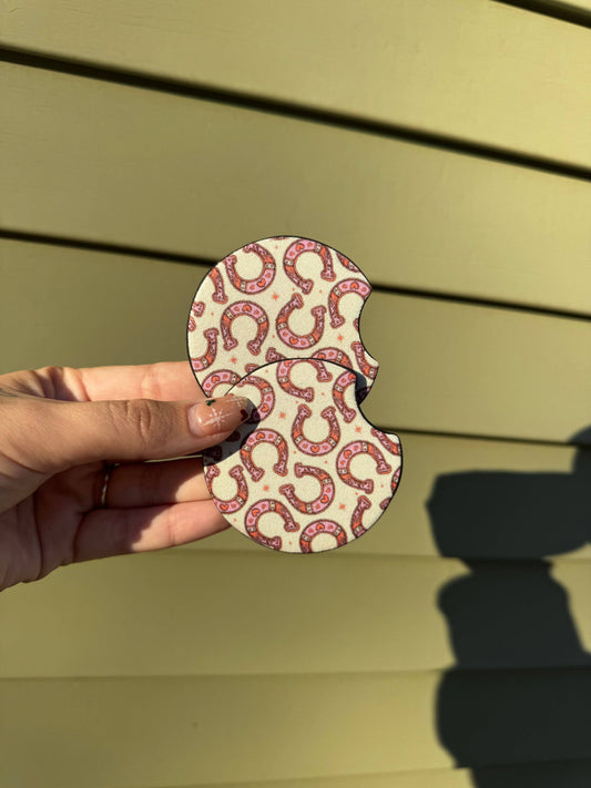 Horseshoe Car Coaster Set