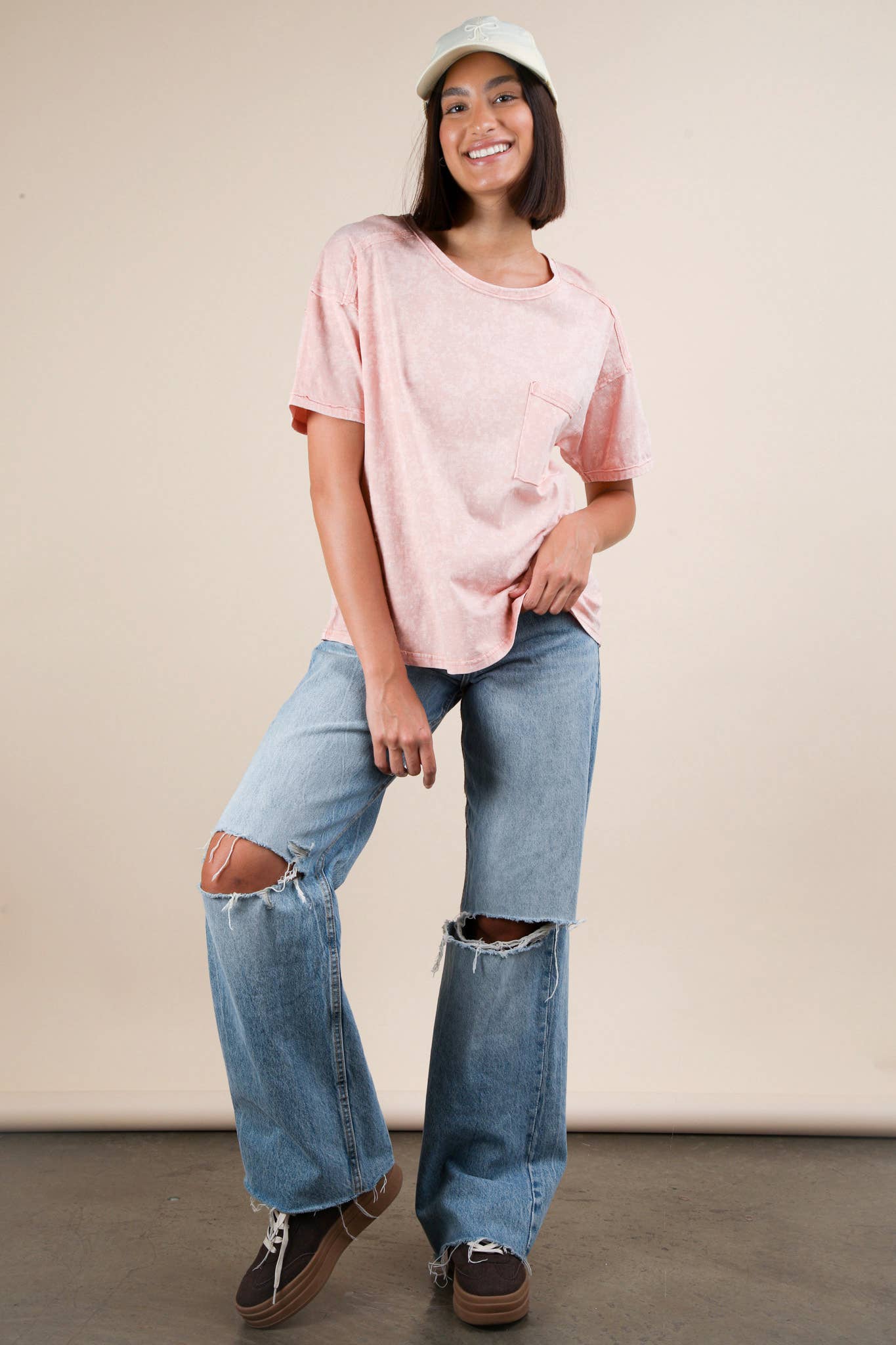 Plus Size Georgia Glow Pocket Top